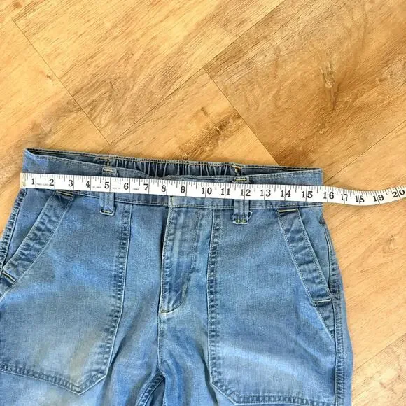 Old Navy High Rise OG Chino Denim Jeans Medium Wash Size M - Picture 3 of 7